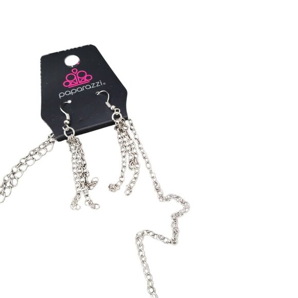 New Lot of 8 Paparazzi Jewelry Necklaces Earrings Boho Minimalistic Silver Gold - Picture 7 of 14